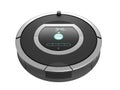 Smart robotic vacuum cleaner 3d render on white no shadow