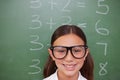 Smart schoolgirl posing Royalty Free Stock Photo