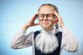 Smart Schoolgirl Suffer From Headache Touch Head