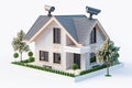 Smart security at home uses digital alerts and protective cameras for advanced technological setups, ensuring safety in residentia