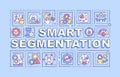 Smart segmentation word concepts blue banner