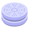 Smart sensor icon, isometric style