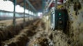 A smart sensor is p in a manure pit to monitor levels and prevent overfilling