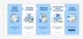 Smart sensor systems onboarding vector template