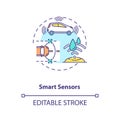 Smart sensors concept icon