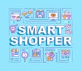Smart shopper word concepts banner
