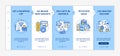 Smart shopping advices onboarding vector template