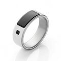 Smart sleep tracker ring with sleep cycle data and tips Royalty Free Stock Photo
