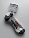 Smart Sock with Electronic Tracking Tag Royalty Free Stock Photo