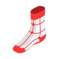Smart Sock Isometric Composition Royalty Free Stock Photo