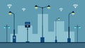 Smart Streetlights A series of streetlights equipped with motion sensors and cameras processing data locally to adjust