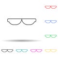 smart sunglasses multi color style icon. Simple thin line, outline vector of new technologies icons for ui and ux, website or