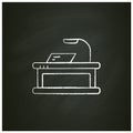 Smart table chalk icon Royalty Free Stock Photo