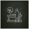 Smart table chalk icon Royalty Free Stock Photo