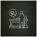 Smart table chalk icon