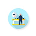 Smart table flat icon