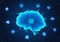 Smart technology of artificial intelligence brain that keeps
