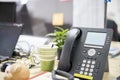 Smart telephone in office , helping necessary thing,phone calls, video calls and having conference and so.
