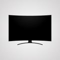 Smart television high definition curved display