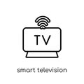 smart Television icon. Trendy modern flat linear vector smart Te