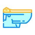 smart toilet home color icon vector illustration