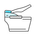 smart toilet home color icon vector illustration