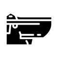 smart toilet home glyph icon vector illustration