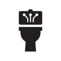 smart Toilet icon. Trendy smart Toilet logo concept on white background from smarthome collection