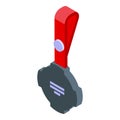 Smart tracker icon isometric vector. Digital device