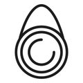Smart tracker icon, outline style