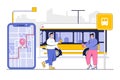 Smart Transportation Concept with Person Tracking Public Bus Routes