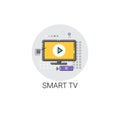 Smart TV Modern Television Set Icon