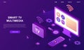 Smart tv multimedia Royalty Free Stock Photo