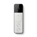Smart video doorbell with integrated camera and touch controls for home security systems Royalty Free Stock Photo