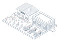 Smart warehouse automation with AGVs and AMRs, delivering global logistics solutions through integrated robotics and intelligent
