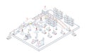 Smart warehouse automation systems utilize AGVs and AMRs