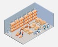 Smart Warehouse management system with Automated Warehouse Robots