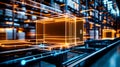 Smart warehouse management system using augmented reality technology to identify package picking and delivery . Future