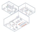 Smart Warehouse Technology and Industry 4.0. Utilizing AGVs and AMRs for efficient automated material handling, logistics, and