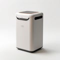 Smart waste basket. Electronic gadget for the home on white background