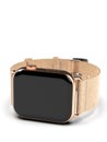 Apple Watch 4 style smartwatch, gold, black screen