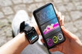 Smart Watch Health Gadget For Running Royalty Free Stock Photo