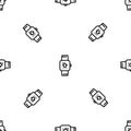 Smart watch pattern seamless vector