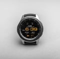 Smart watch Samsung Galaxy Watch on a gray background.