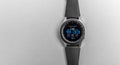 Smart watch Samsung Galaxy Watch on a gray background.