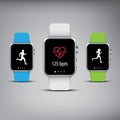 Smart watch technology with sport fitness tracker