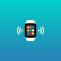 Smart Watch Vector Flat Design Illustration