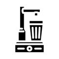 smart water dispenser home glyph icon vector illustration