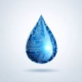 Smart Water Technology Concept Illustration Royalty Free Stock Photo