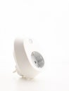 Smart WIFI plug outlet. isolated in white background Royalty Free Stock Photo